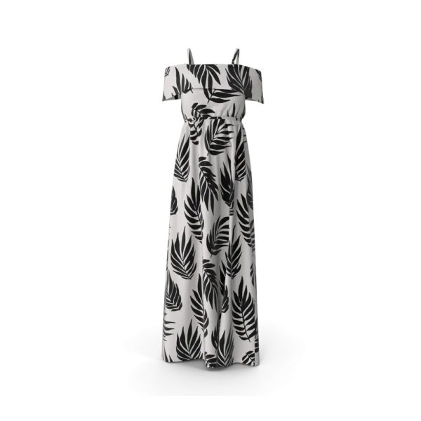 Robe longue d'été Feuillage
