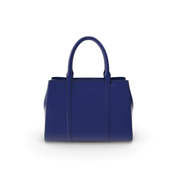 Sac à main structuré bleu